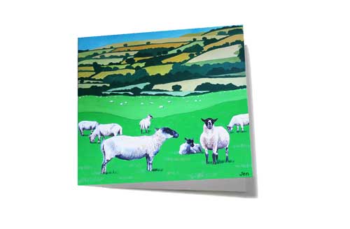 Greeting Card 105mm x 105mm from artwork