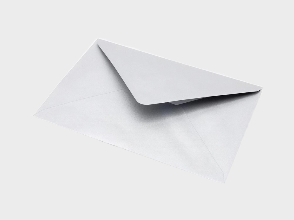 Silver envelope