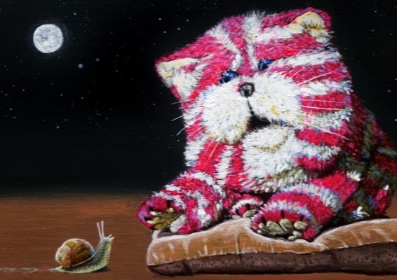 ‘Old Friends’ by Jenny Urquhart, shown as an A5 landscape print